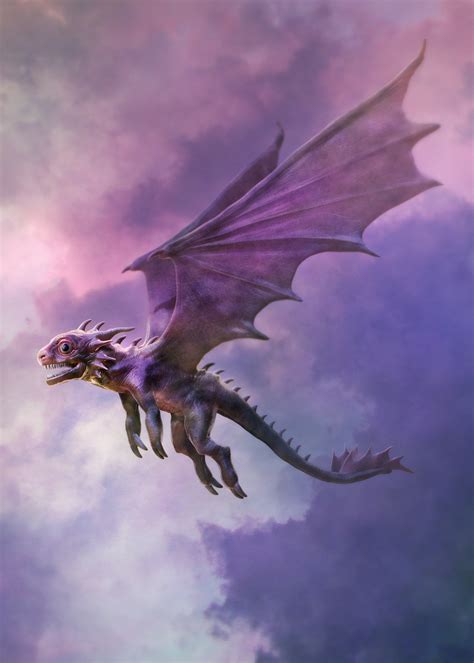 It has grown wings, and its throat has turned red with small speckles on it. Baby dragon by sancient on DeviantArt