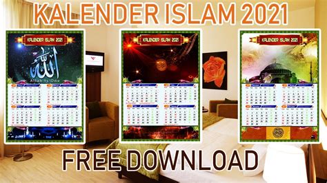 Download Kalender Islam 2021 M1442 H Kalender Islam 2021 M1442 H