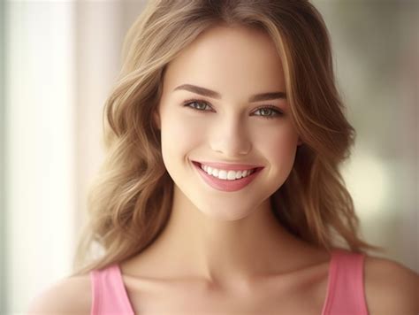 Premium Ai Image Beautiful Wide Smile Of Healthy Woman White Teeth Close Up
