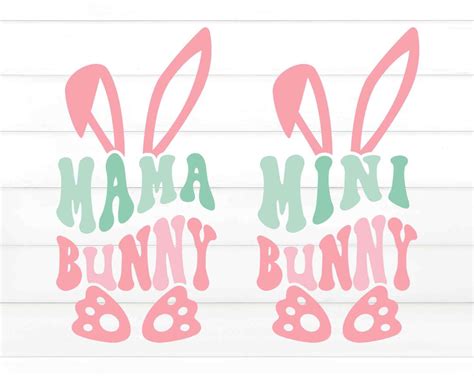 Mama Mini Bunny SVG Mama Bunny Svg Easter Svg Easter - Etsy
