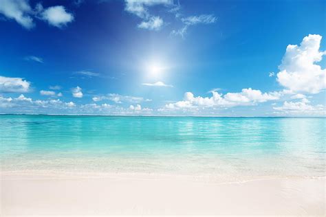 White Sand Beaches Sea White Sand Hd Wallpaper Pxfuel