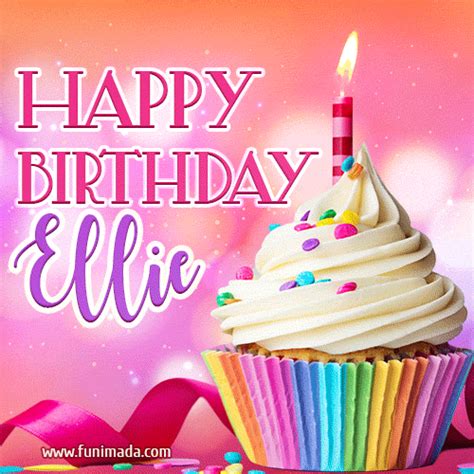 Happy Birthday Ellie Lovely Animated Gif Funimada Com