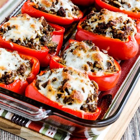 stuffed peppers with beef sausage and cabbage kalyn s kitchen