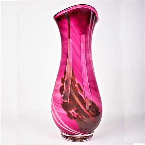Pink Vase I Fused Gold And Pink Vase I By Curtis Dionne I Boha Art