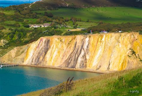 Coloured Sand Cliffs Of Alum Bay Isle Of Wight By Lyndy Redbubble