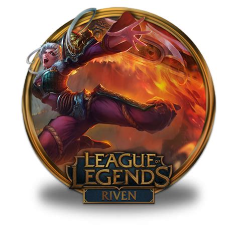 Riven Dragonblade Icon League Of Legends Gold Border