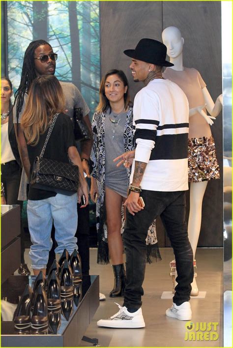 Chris Brown Girlfriend Karrueche Tran Shop Til They Drop In Beverly