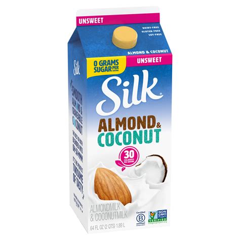 Silk Unsweetened Almond Coconut Blend Shop Milk At H E B