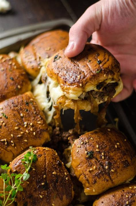 Thanksgiving punch for a crowd (3 ingredients!) The perfect party food: French Onion Beef Sliders For A ...