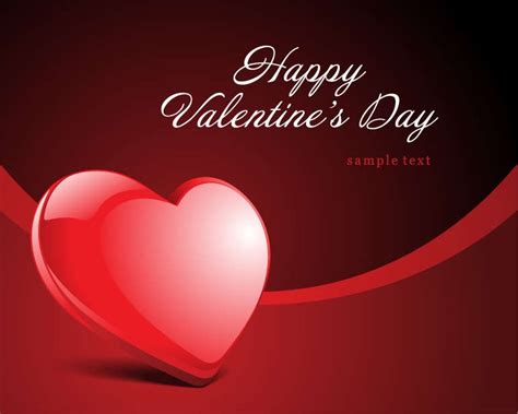 Happy Valentines Day Heart Vector Card Free Vector Graphics All