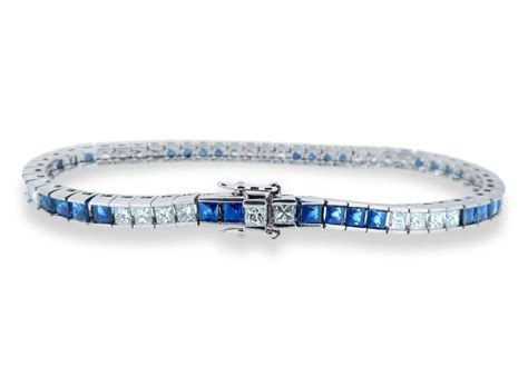 Tiffany & co platinum blue sapphire & 7.50ct diamond. Tiffany & Co Platinum Blue Sapphire & 7.50ct Diamond ...