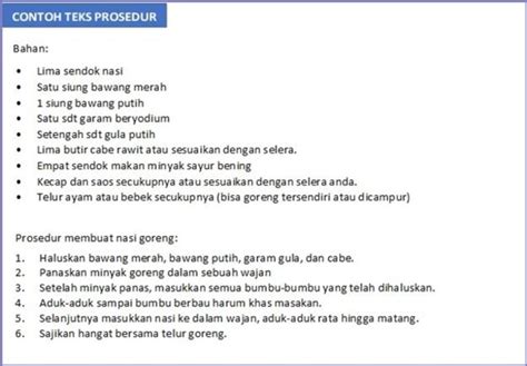 20 Contoh Teks Prosedur Sederhana Kompleks Dan Protokol Terbaru - Riset