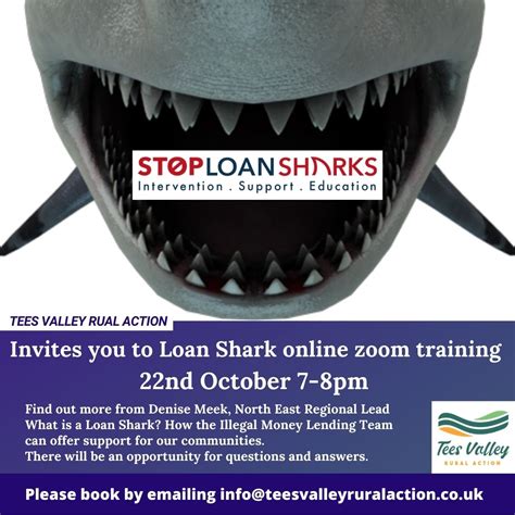 Loan Shark Training Extra Date Added Tees Valley Rural Action