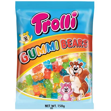 Trolli Gummi Bears 150g Candy Bar Sydney