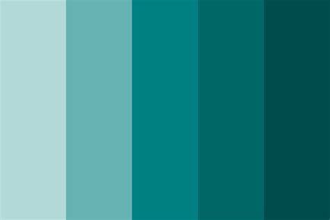 Shades Of Teal Color Palette Teal Color Palette Teal Color Schemes