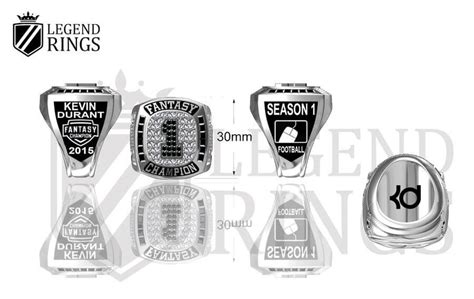 Kevin Durant Custom Championship Rings Legend Rings