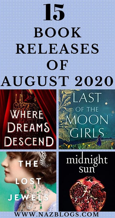15 Anticipated New Book Releases Of August 2020 Book Release Best