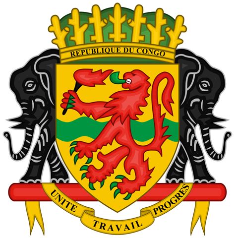 Republic Of The Congo Coa Coat Of Arms Congo Flag Congo