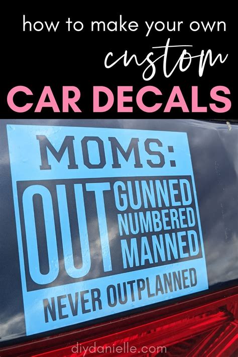How To Make A Car Decal With The Cricut Maker Car Decals Diy Bumper