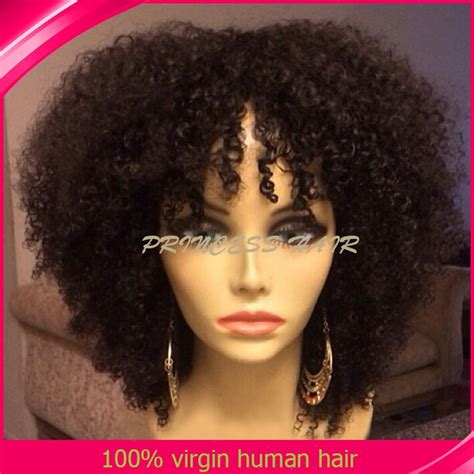 Short Afro Kinky Lace Front Wigs Brazilian Woman Hair Kinky Curly