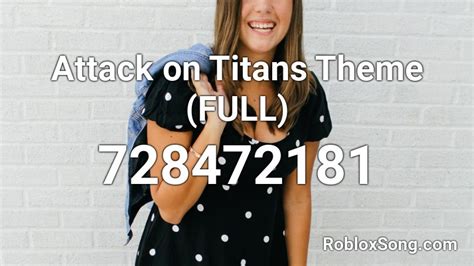 Attack On Titans Theme Full Roblox Id Roblox Music Codes