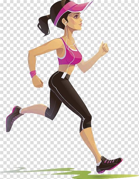 Running Girl Cartoon
