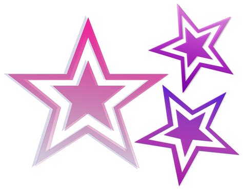Pink And Purple Stars Illustration Image Free Image Peakpx