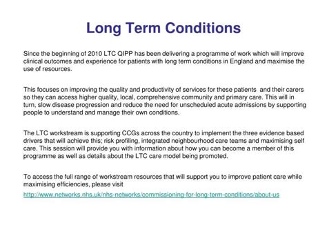 Ppt Long Term Conditions Powerpoint Presentation Free Download Id