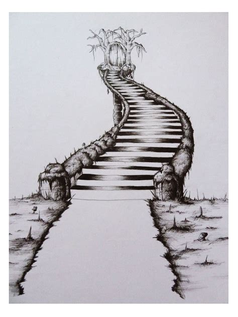 • stairway to heaven | process of creation (sketchup+photoshop). Image result for heaven drawing | Stairway art, Stairway ...