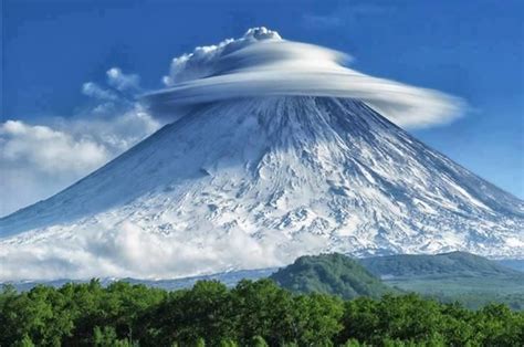 Rare Cloud Formation Over The Kamchatka Peninsula Russia Earth