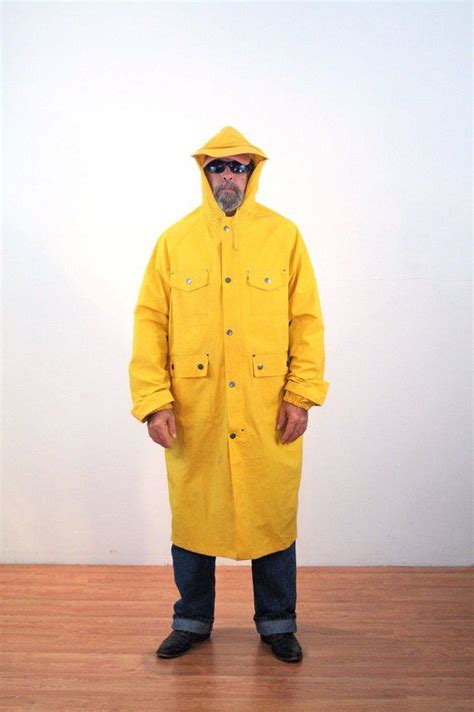 The most common boy yellow raincoat material is wood & hardboard. 90s Yellow Raincoat XL, Hooded Industrial Fisherman's ...