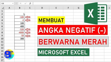 Cara Membuat Angka Negatif Berwarna Merah Belajar Microsoft Excel
