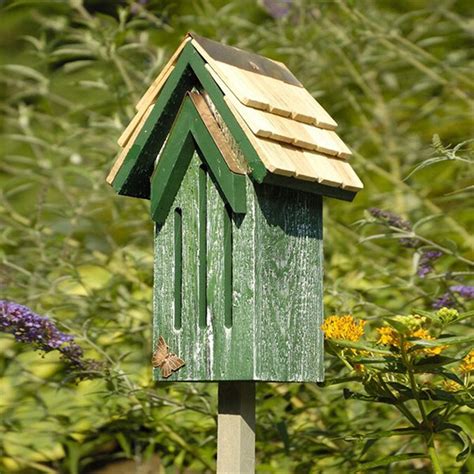 Heartwood Mademoiselle Butterfly Post Mount Wood Butterfly House In The