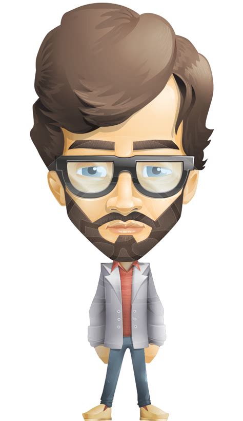 Cartoon Guy With Beard Ubicaciondepersonascdmxgobmx