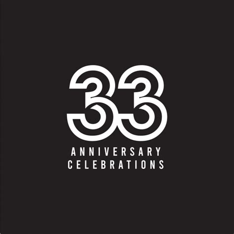 33 Years Vector Hd Png Images 33 Years Anniversary Celebration Vector