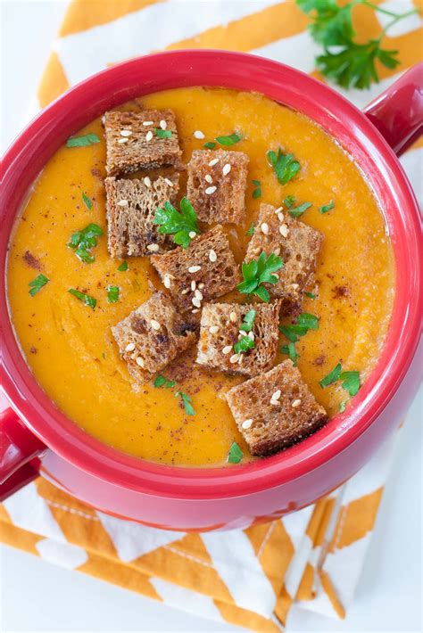 Roasted Carrot And Sweet Potato Soup