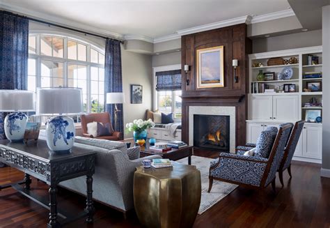 New World Traditional Home Transitional Living Room Denver By