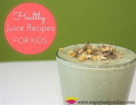 This healthy juice recipe is high in potent antioxidants. Healthy Juice Recipes For Kids