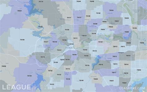 Fort Worth Zip Code Map League Real Estate