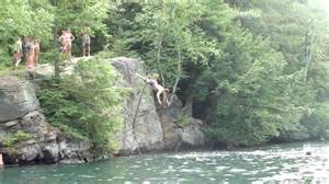 Cliff Diving Lake George These Are Just Some Small Cliffs At The