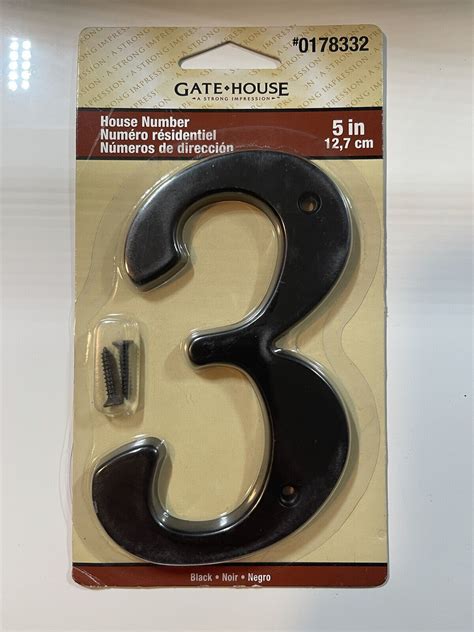 Gatehouse 5in Black House Number Ebay