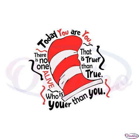 The Cat In The Hat Quote Dr Seuss Motivation Quote Svg