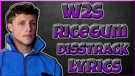 W2s Ricegum Disstrack Lyrics Youtube