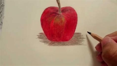 drawing  apple  color pencil youtube