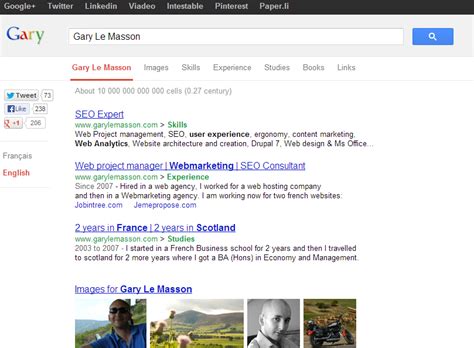 06 78 32 92 83 contact@ciseur.net. SEO expert's resume looks like a Google search page. | Google search page, Web project, Content ...