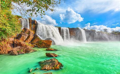 Hd Wallpaper Waterfall 4k Download Best Hd Desktop Scenics Nature