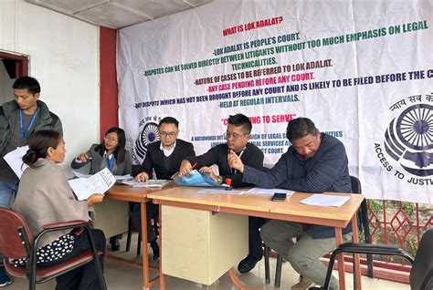 4rd Quarterly National Lok Adalat Held Across Nagaland Nagaland Page