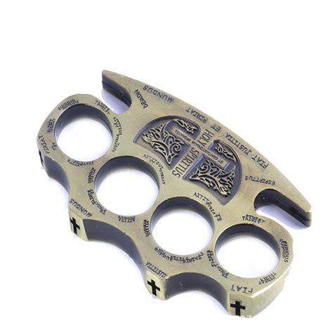 Holy Spiritus Iron Fist Brass Knuckles Fighting Knuckle Duster