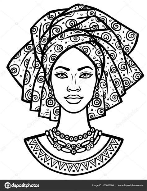 Afro Africano Colorir Brasileira Africanas Africain Negras Broderie Mulheres Afrique Africains