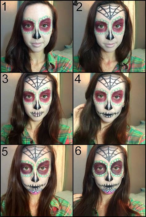 Day Of The Dead Skull Makeup Tutorial Skull Makeup Tutorial Halloween Makeup Inspiration